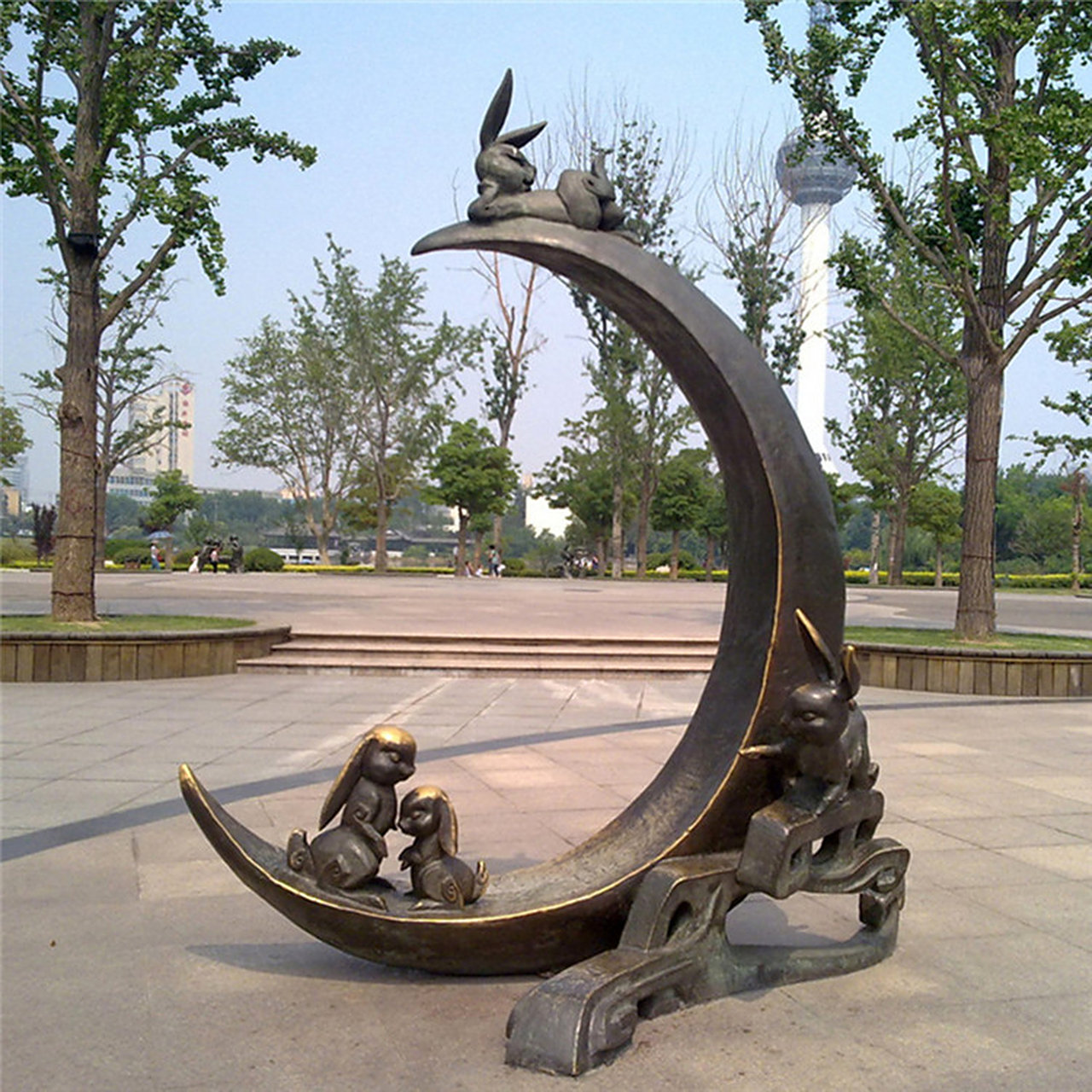 銅雕十二生肖園林景觀雕塑